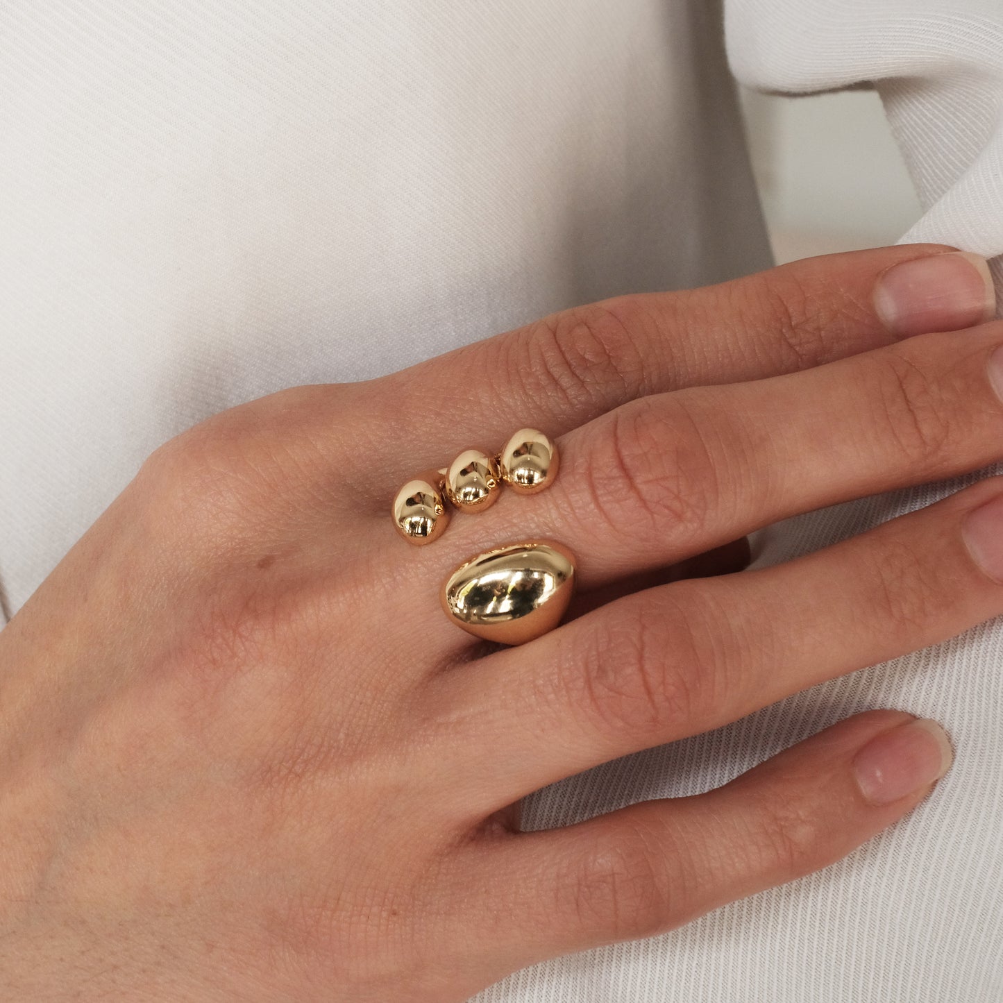 Gold plated ring