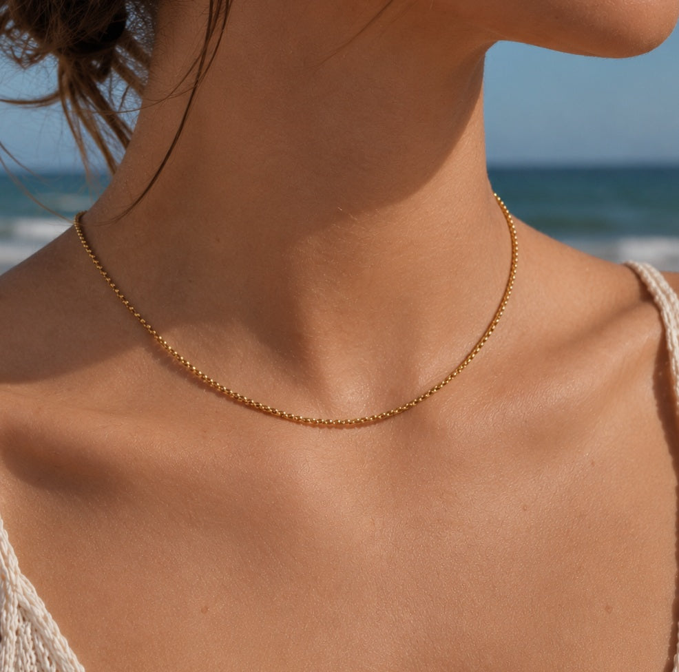 Gold plated necklace "Summer chain"