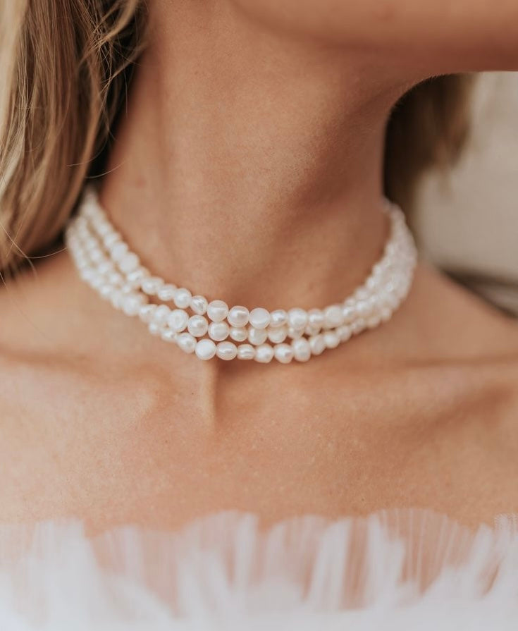 Trigubas perlų vėrinys  "Classy triple"