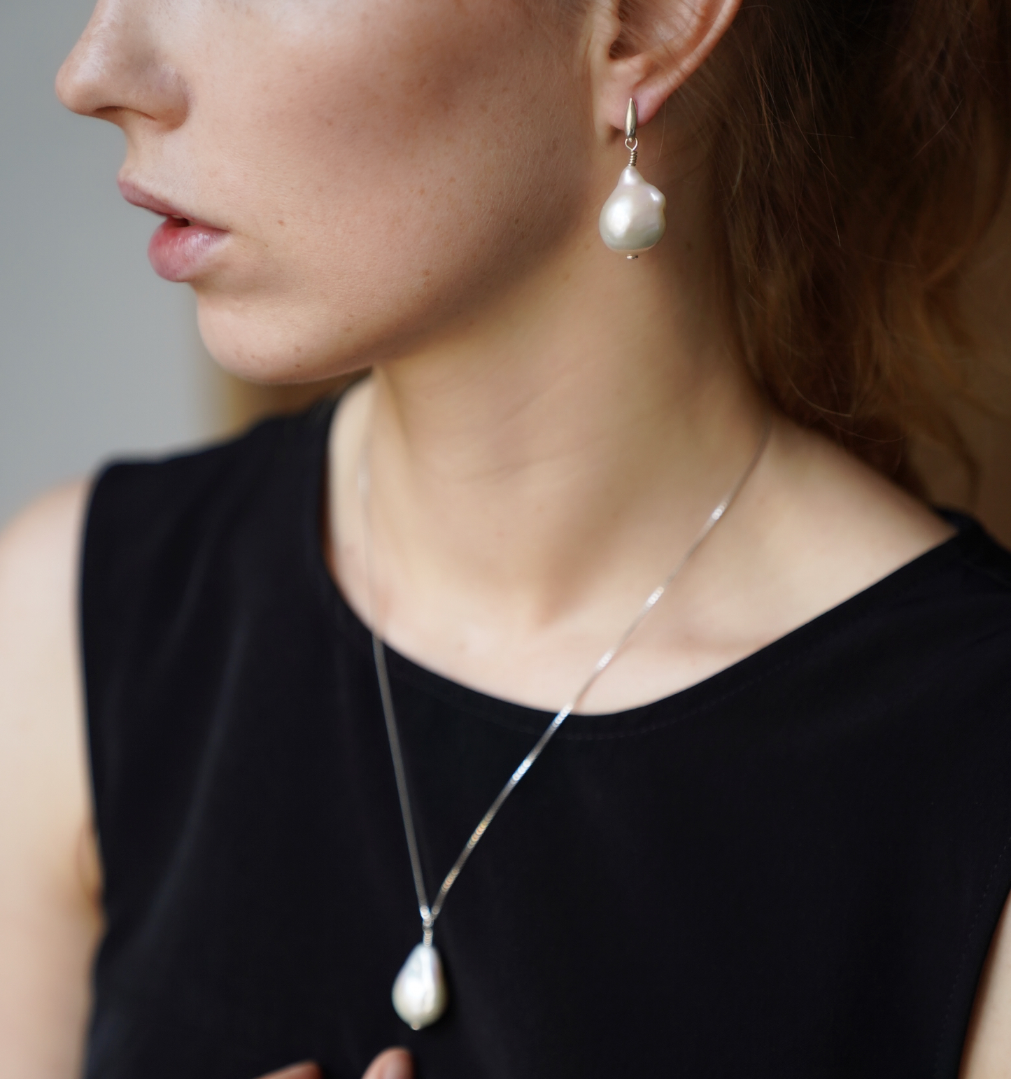 Pärliga kaunid hõbekõrvarõngad 925