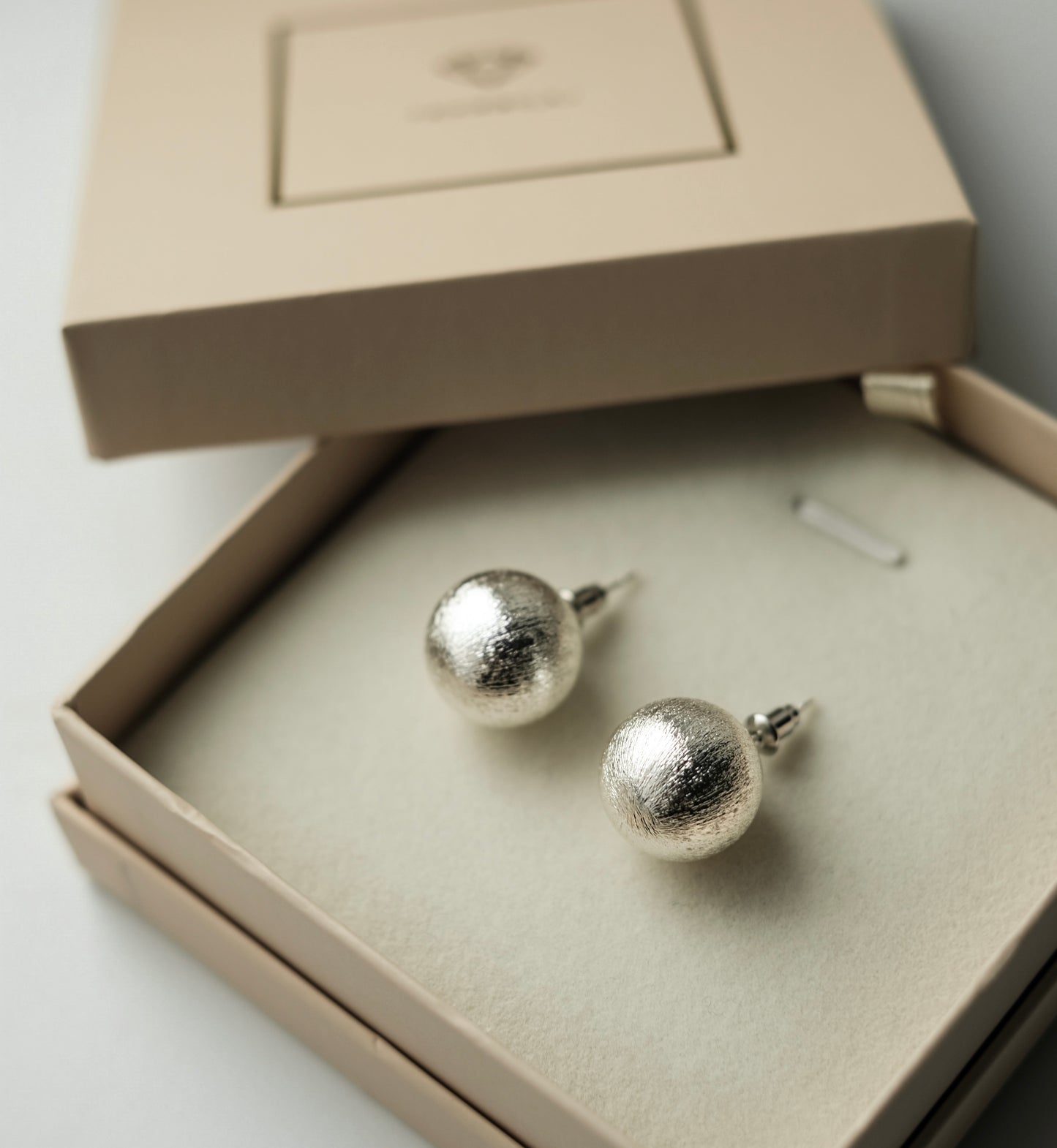 Auskarai "Shiny bubbles silver"