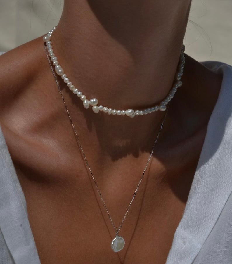 Dabīgo pērļu kaklarota "Mila"