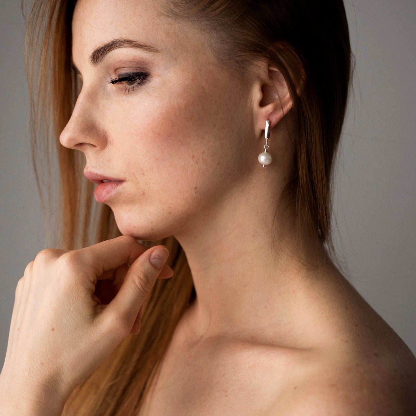 925 sterling silver earrings with natural pearls