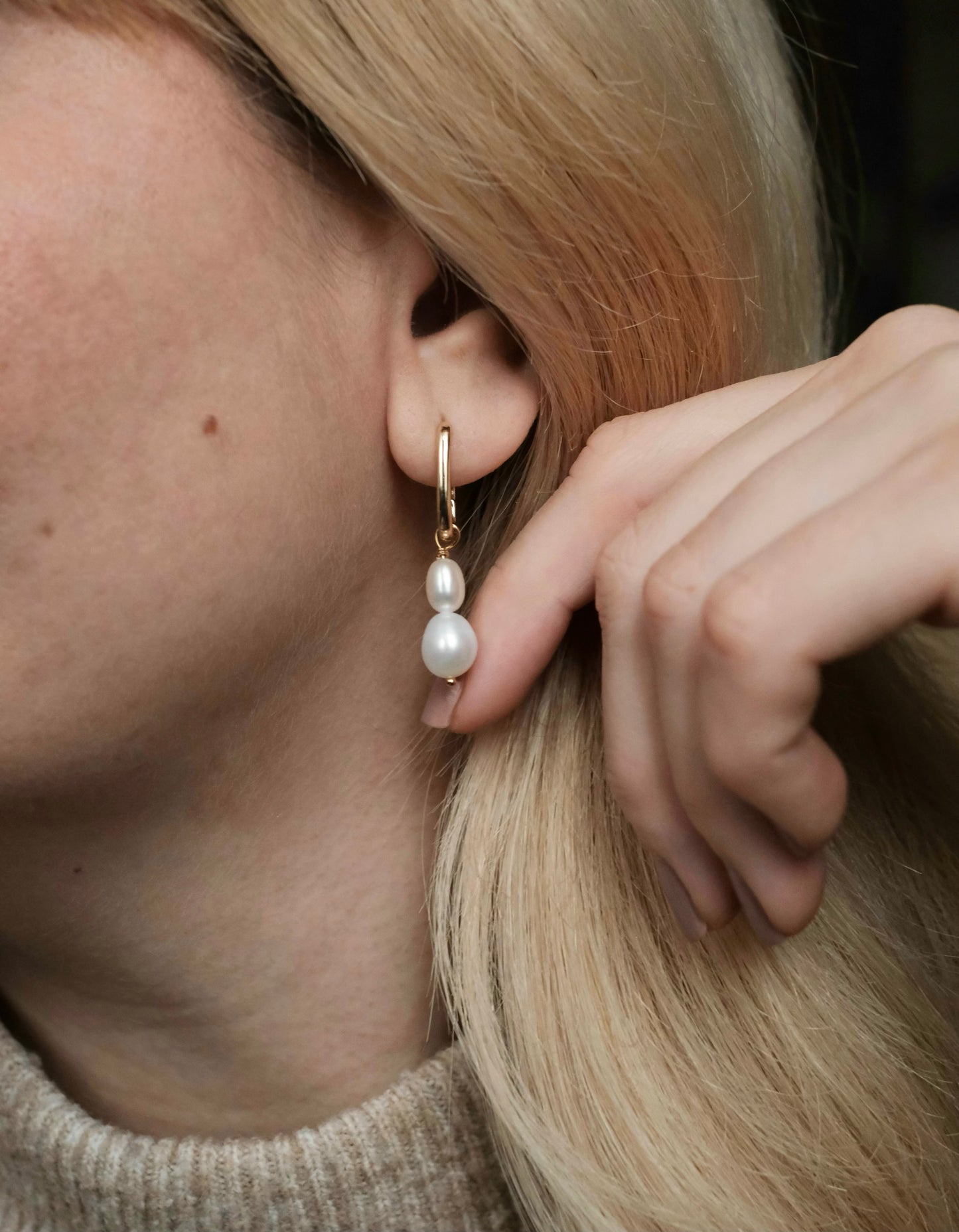 Auskarai 2 viename "Eni"