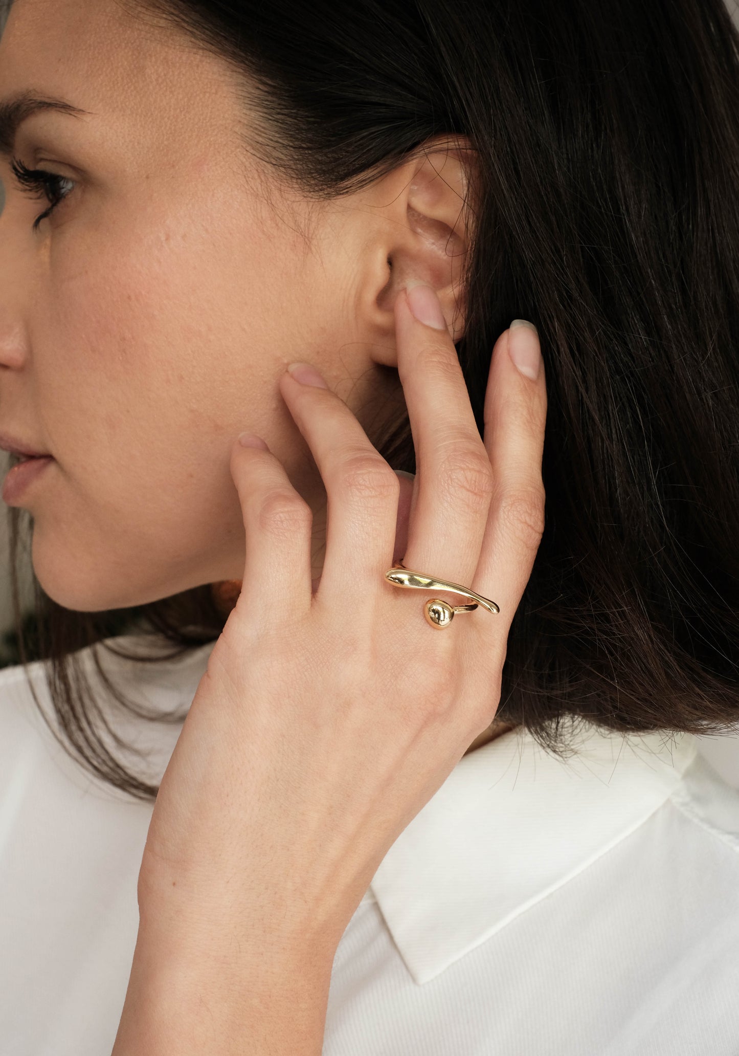 Gold plated ring