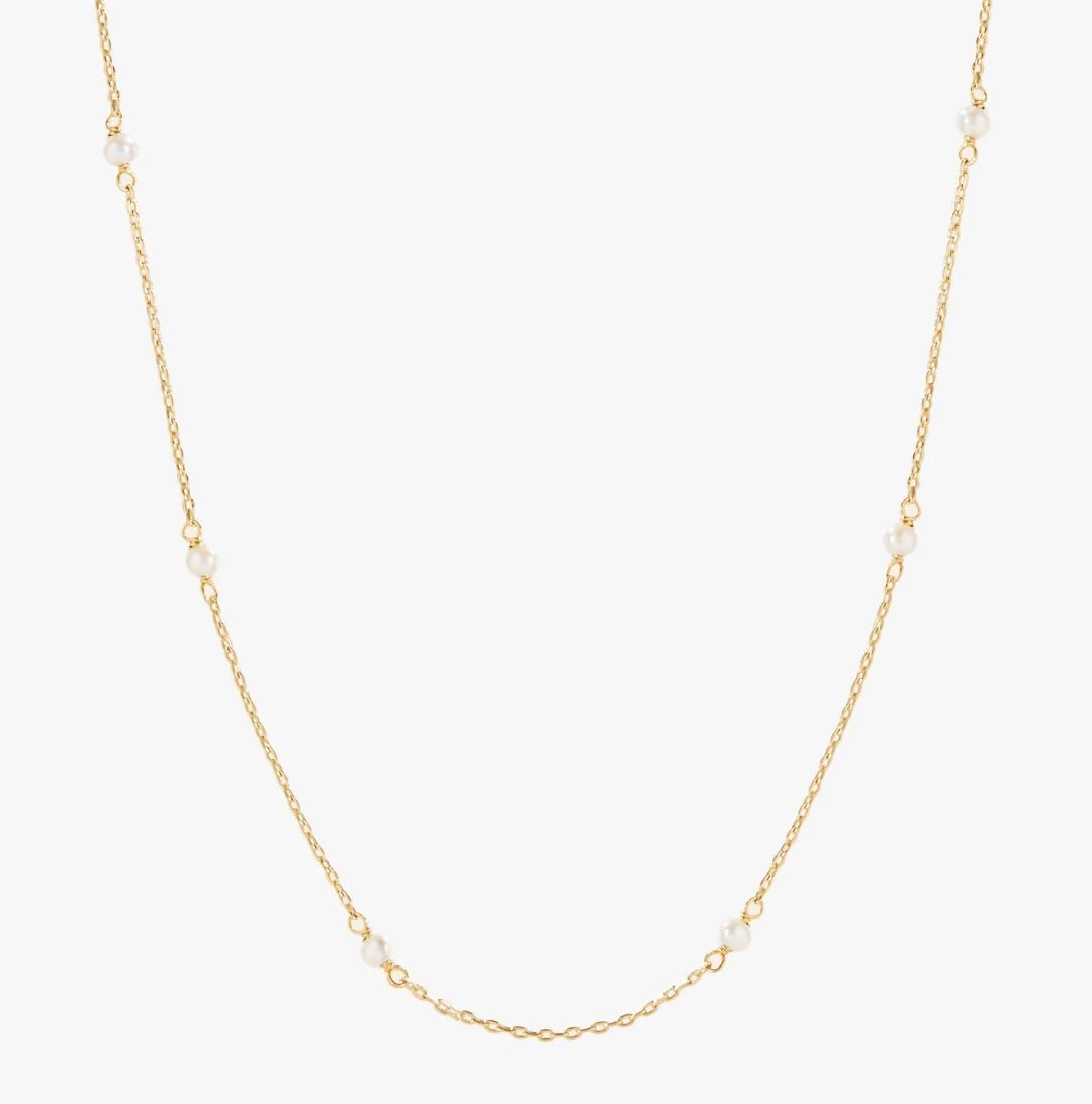 Kullatud kaelakee pärlitega