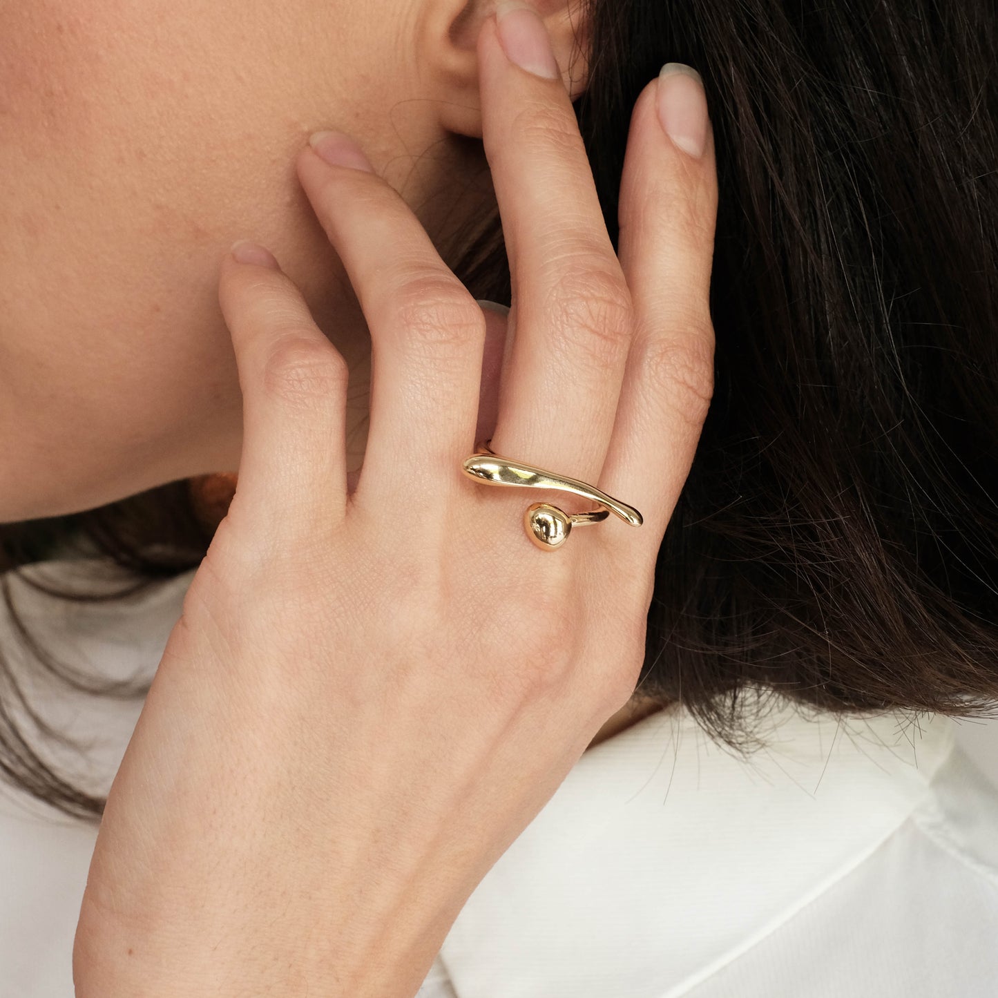 Gold plated ring
