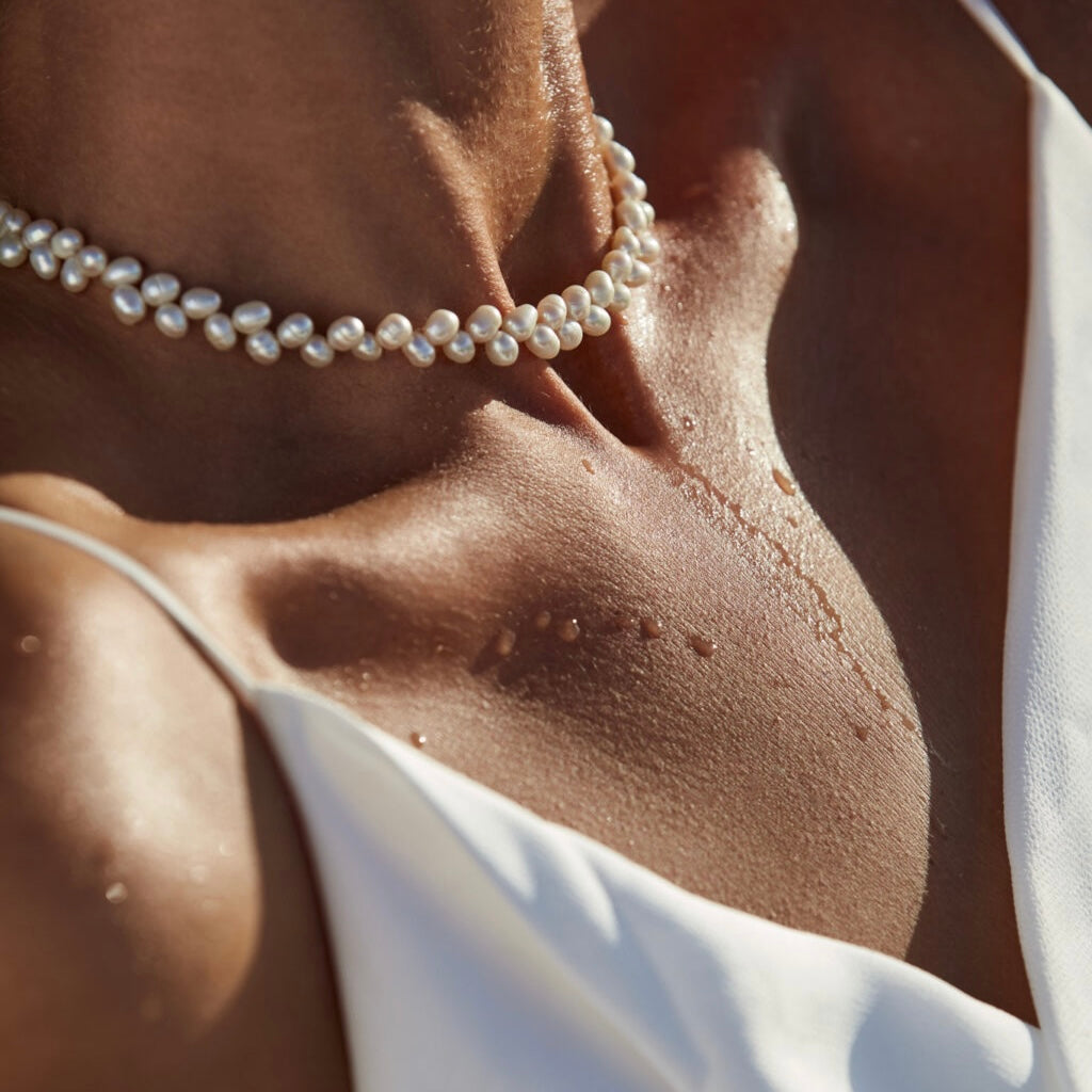 Dabīgo pērļu kaklarota "Fashion"