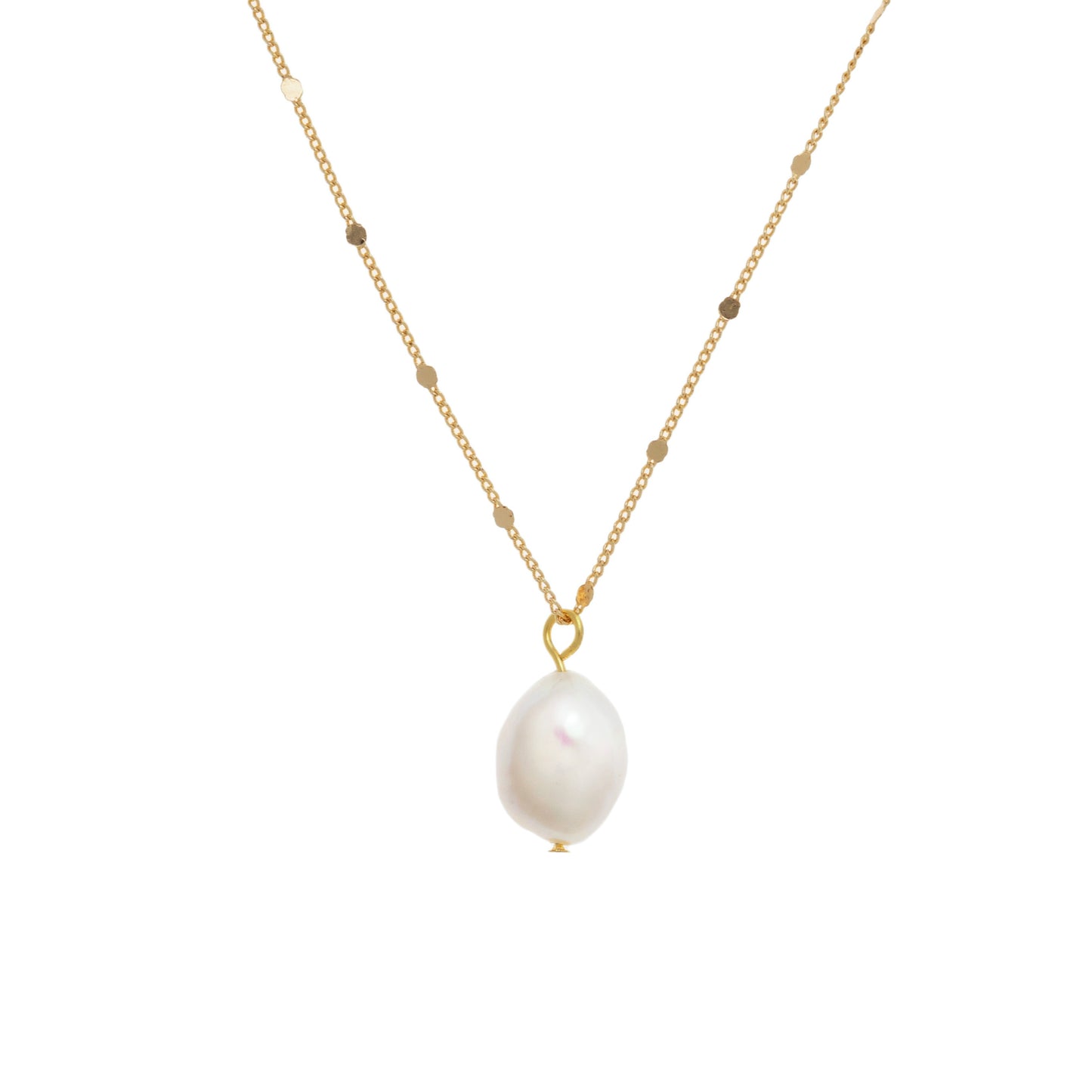 Grandinėlė su natūraliu perlu, 70cm