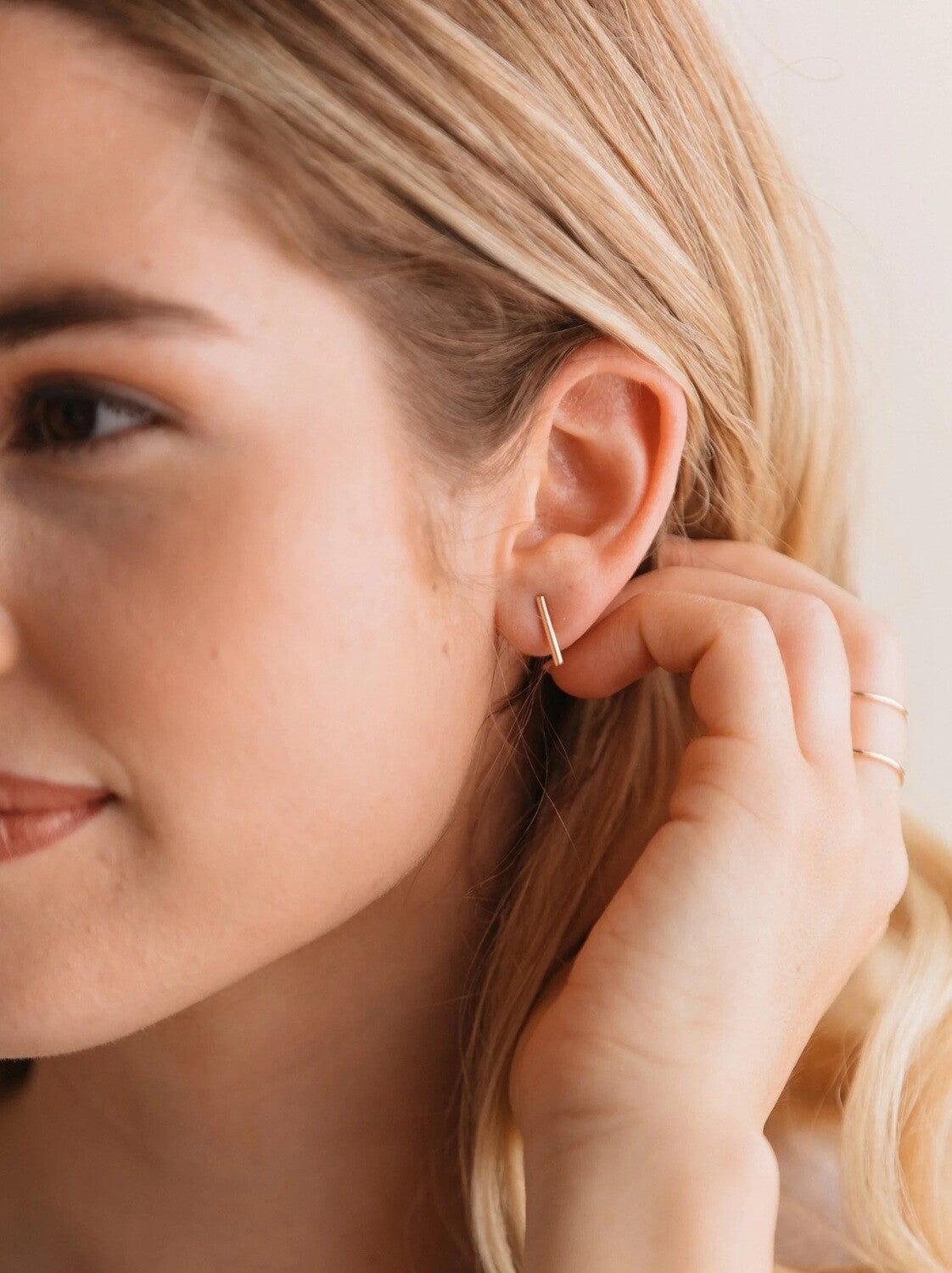 Sidabriniai auskarai "Sticks"