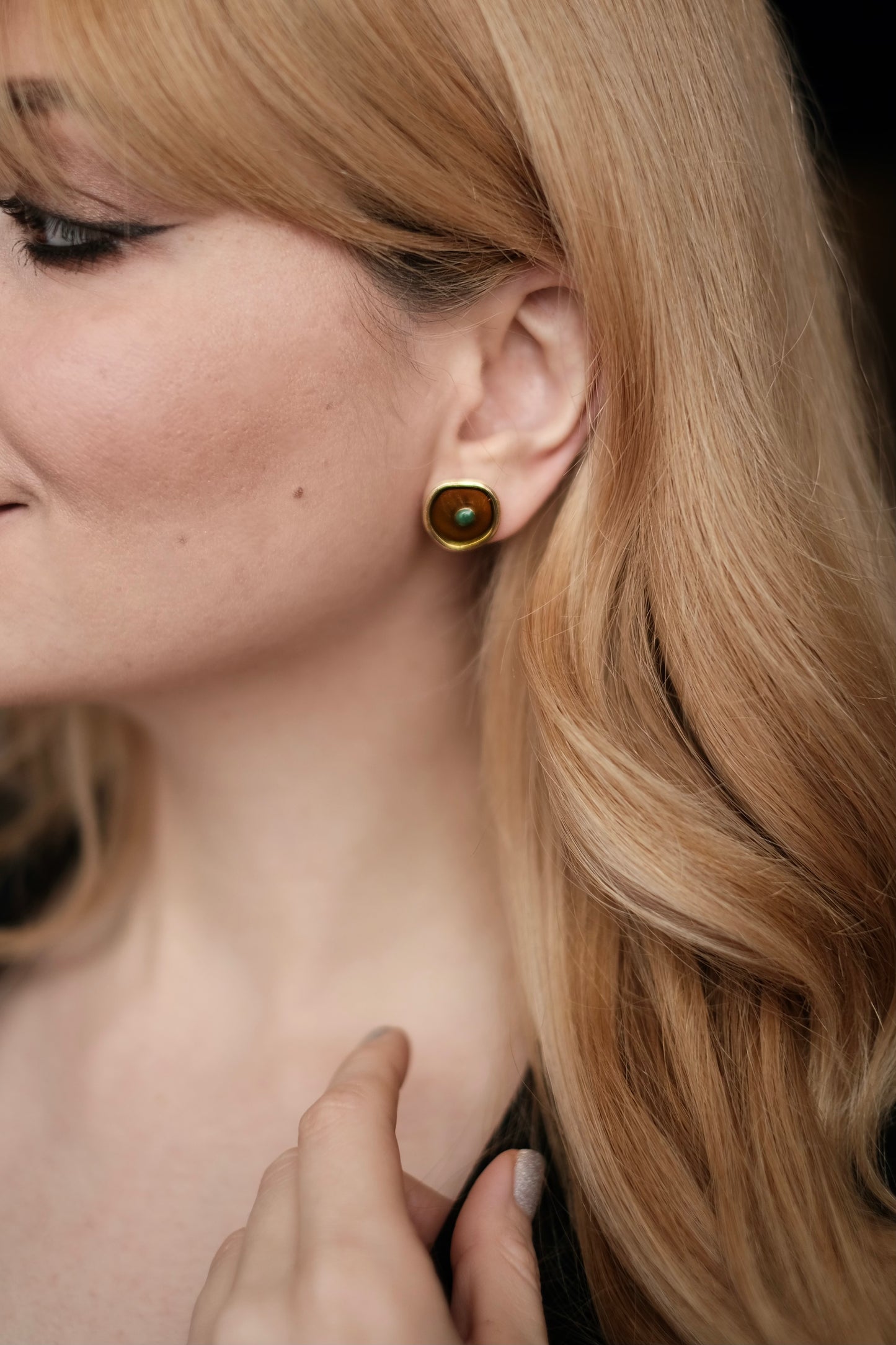 Earrings "Leila brown"