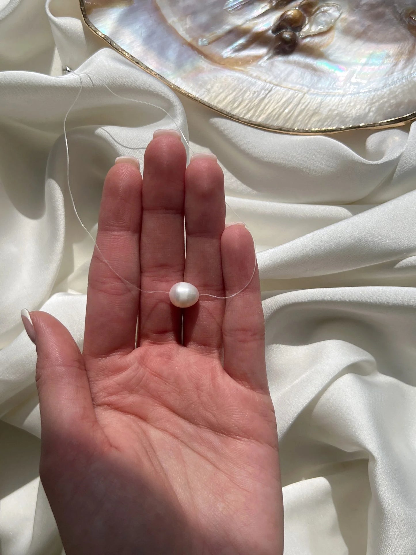 Vėrinys su natūraliu baroko perlu "Sandra"