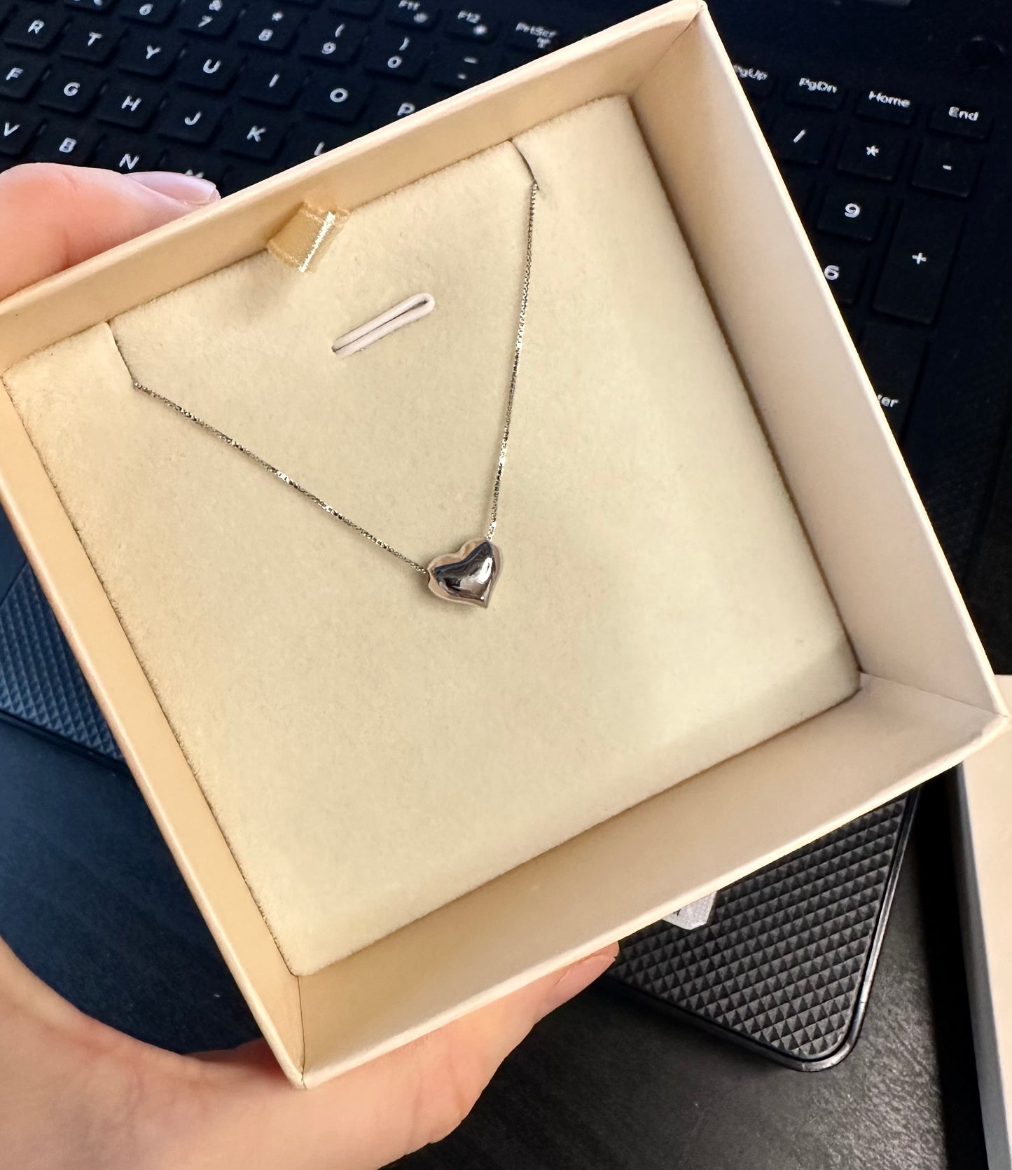 925 sidabro grandinėlė "Heart medium"