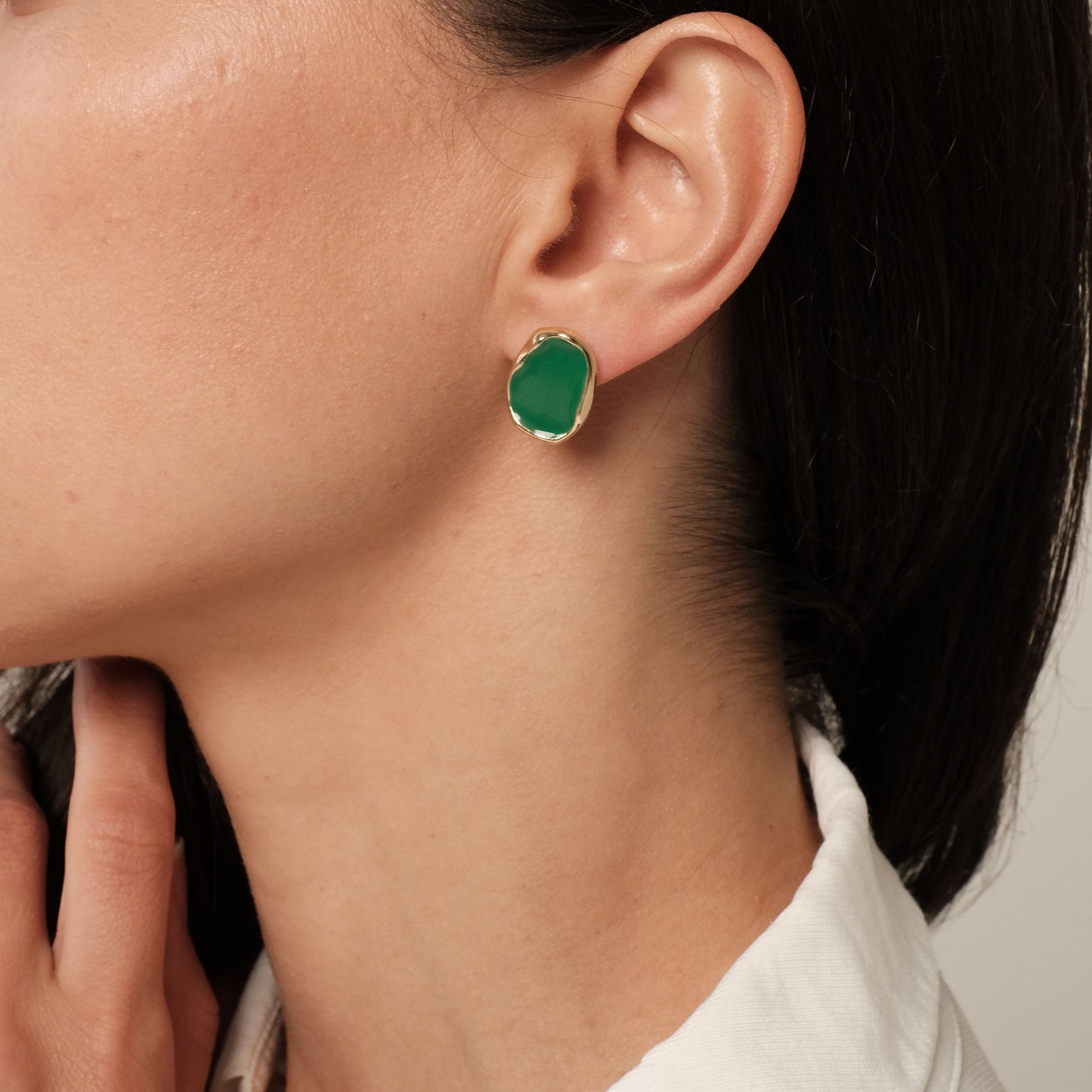 Auskarai "Flash Green"