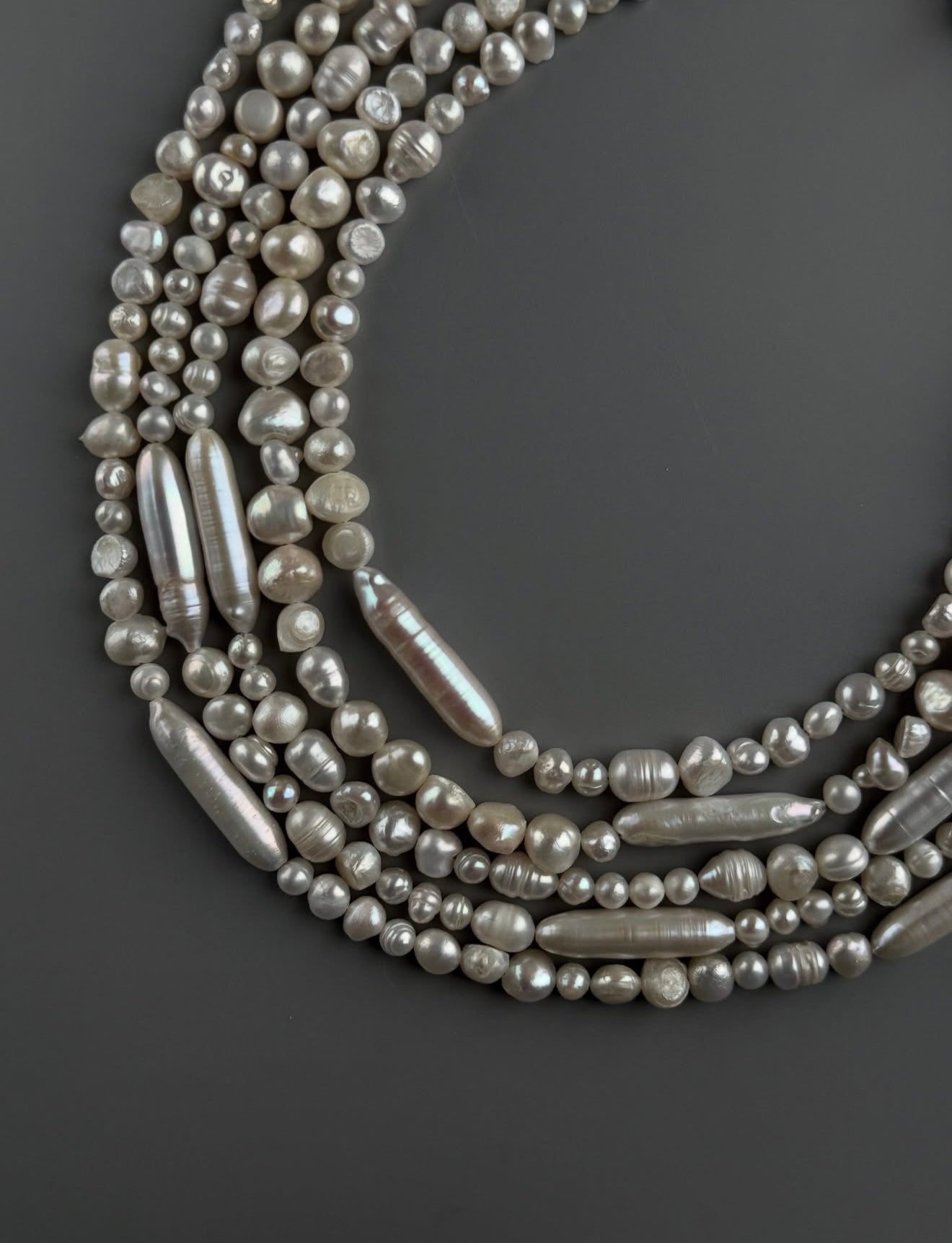 Natural pearl necklace "Lilian"