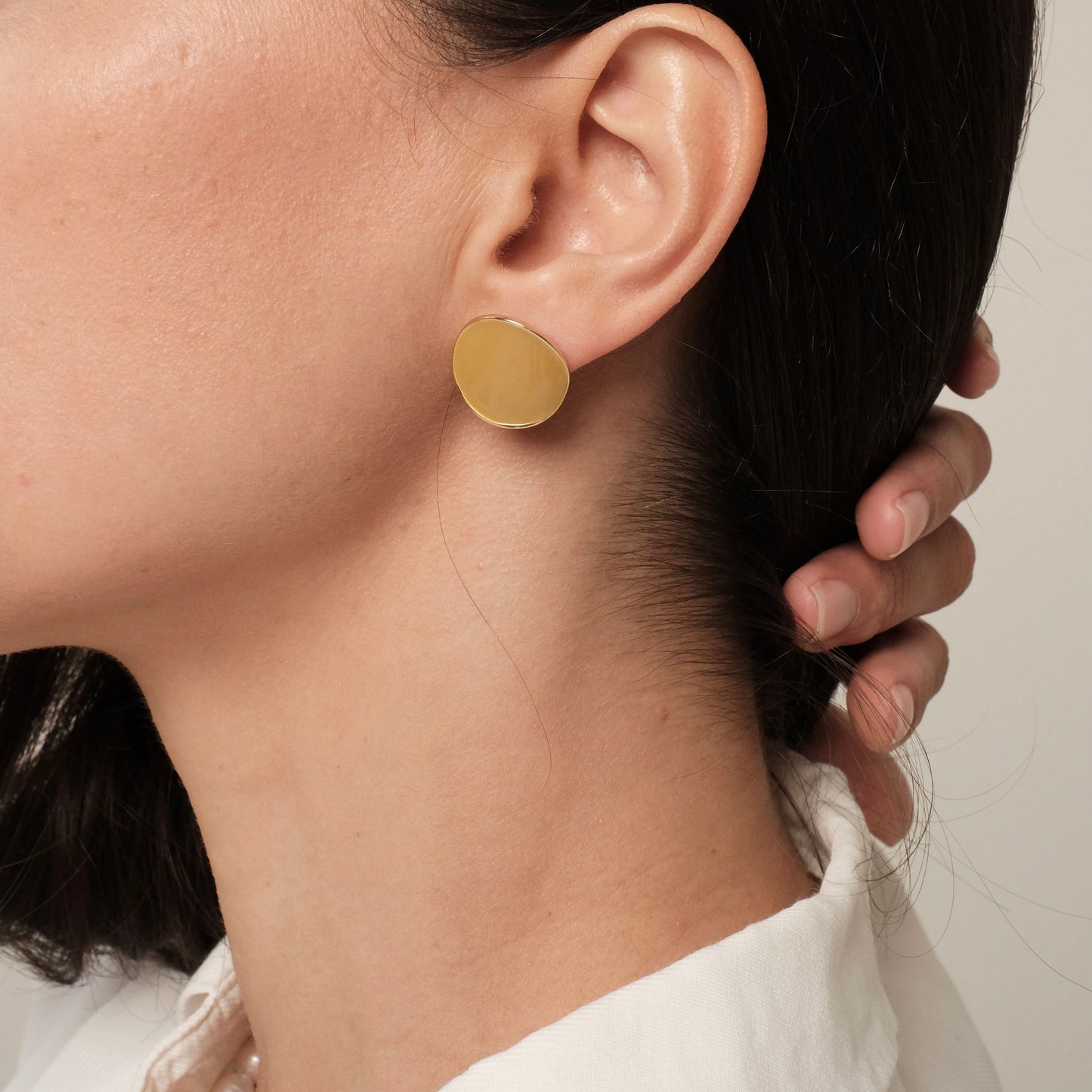 Auskarai "Fashion beige"