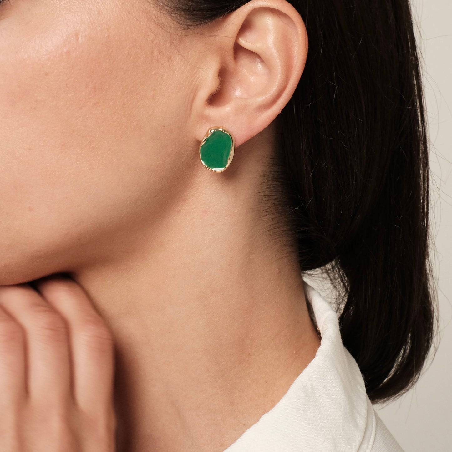 Auskarai "Flash Green"