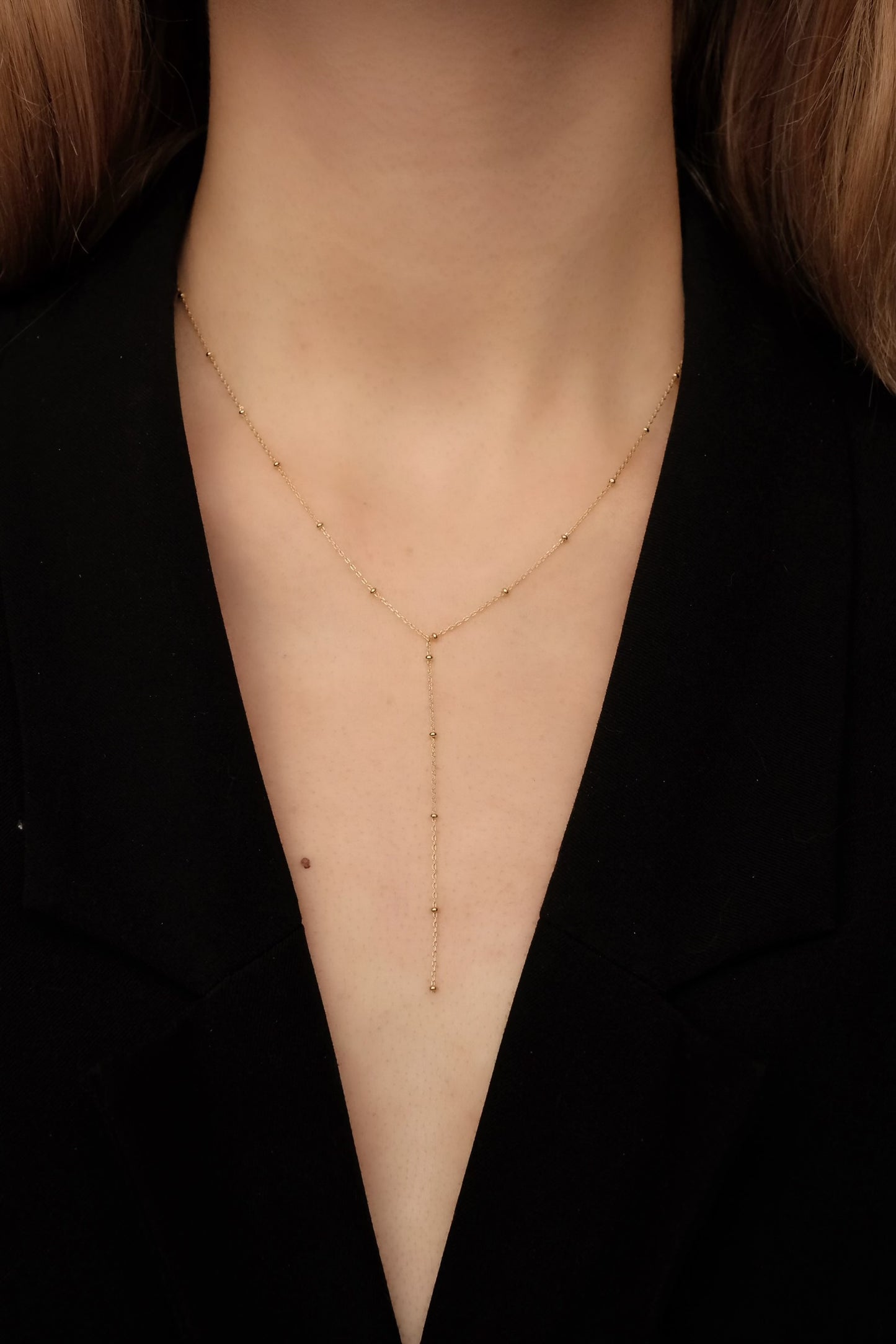 Sterling silver gold plated necklace "Amanda"