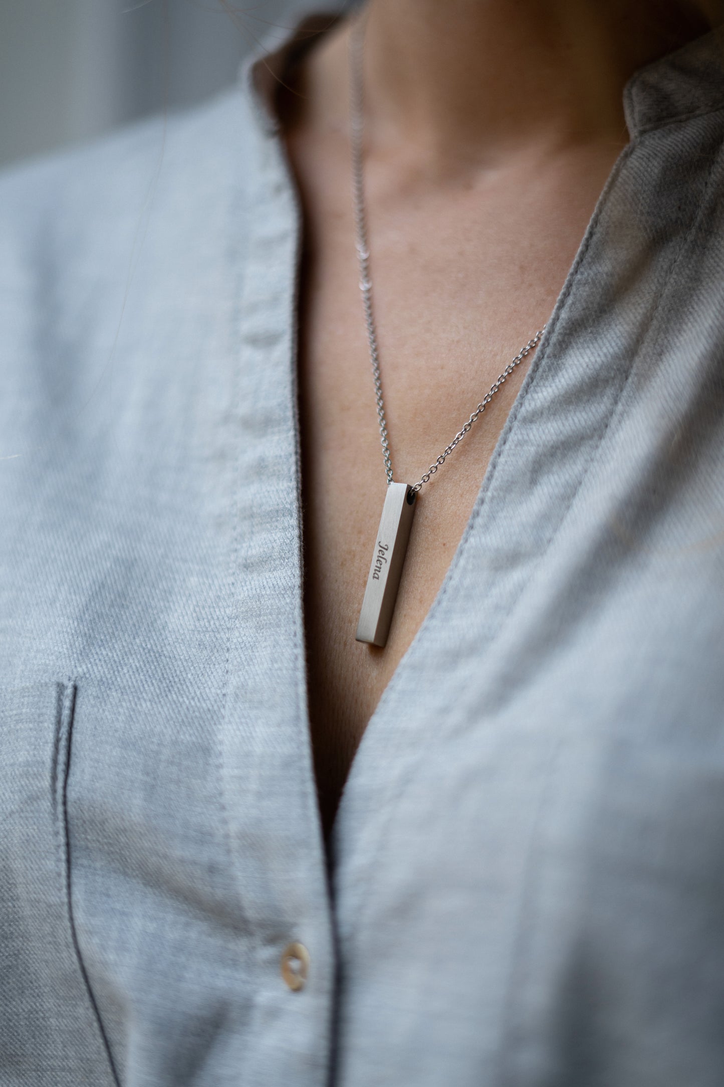 Sudrabots kulons ar iegravētu Jūsu tekstu