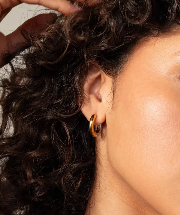 Auskari "Gold/silver hoops"