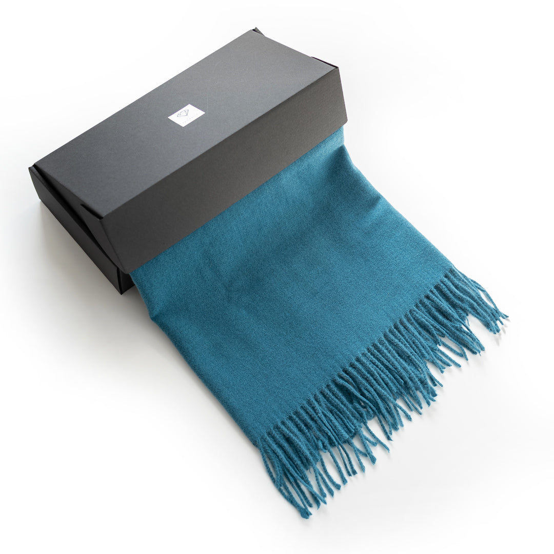 Cashmere scarf #Marine
