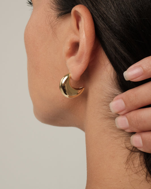 Earrings "Golden moon"