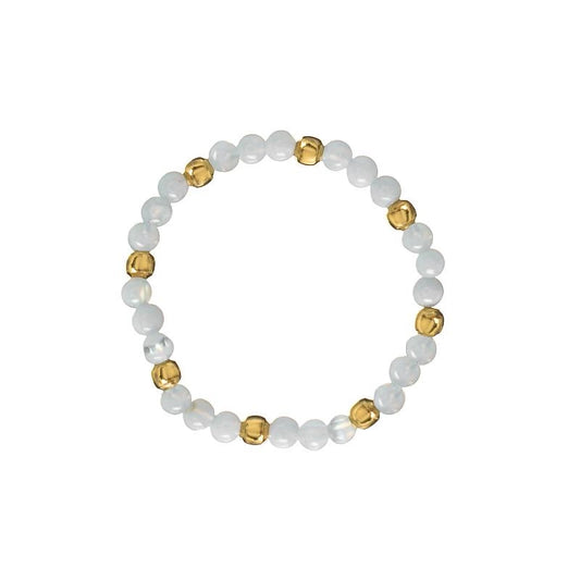 Kriauklės žiedas + sidabrinė detalė