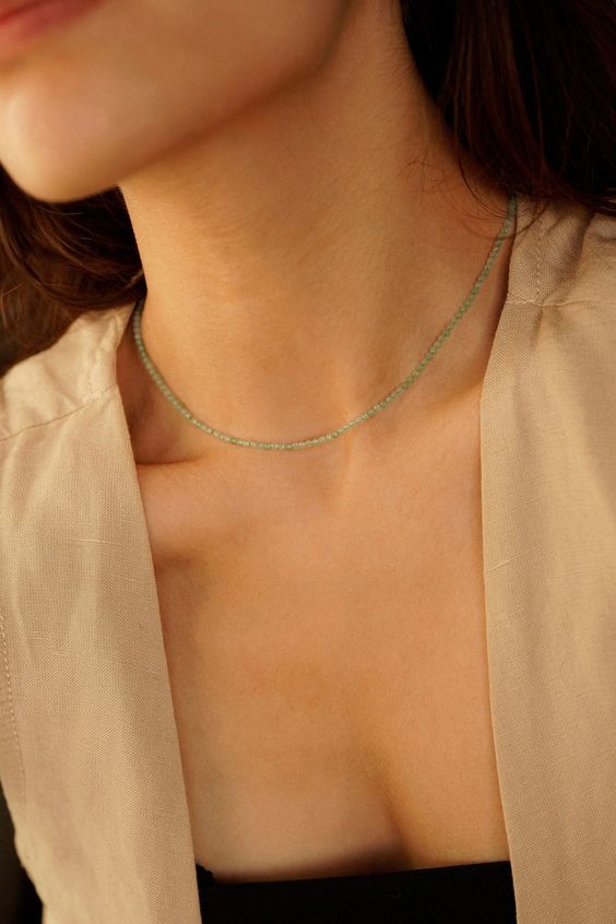 Chrysoprase necklace