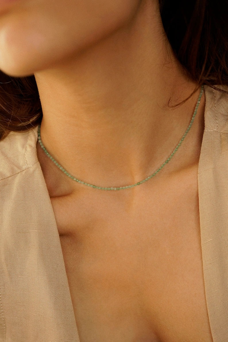 Chrysoprase necklace