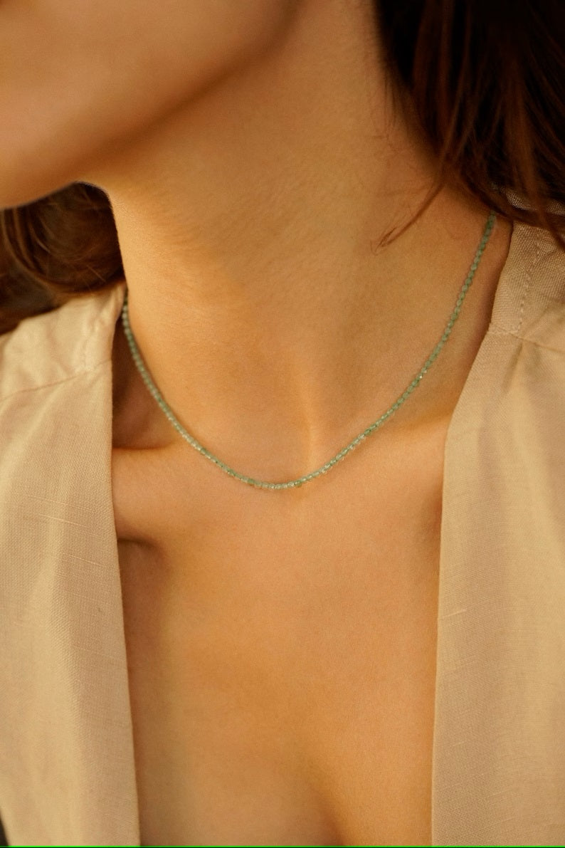 Chrysoprase necklace