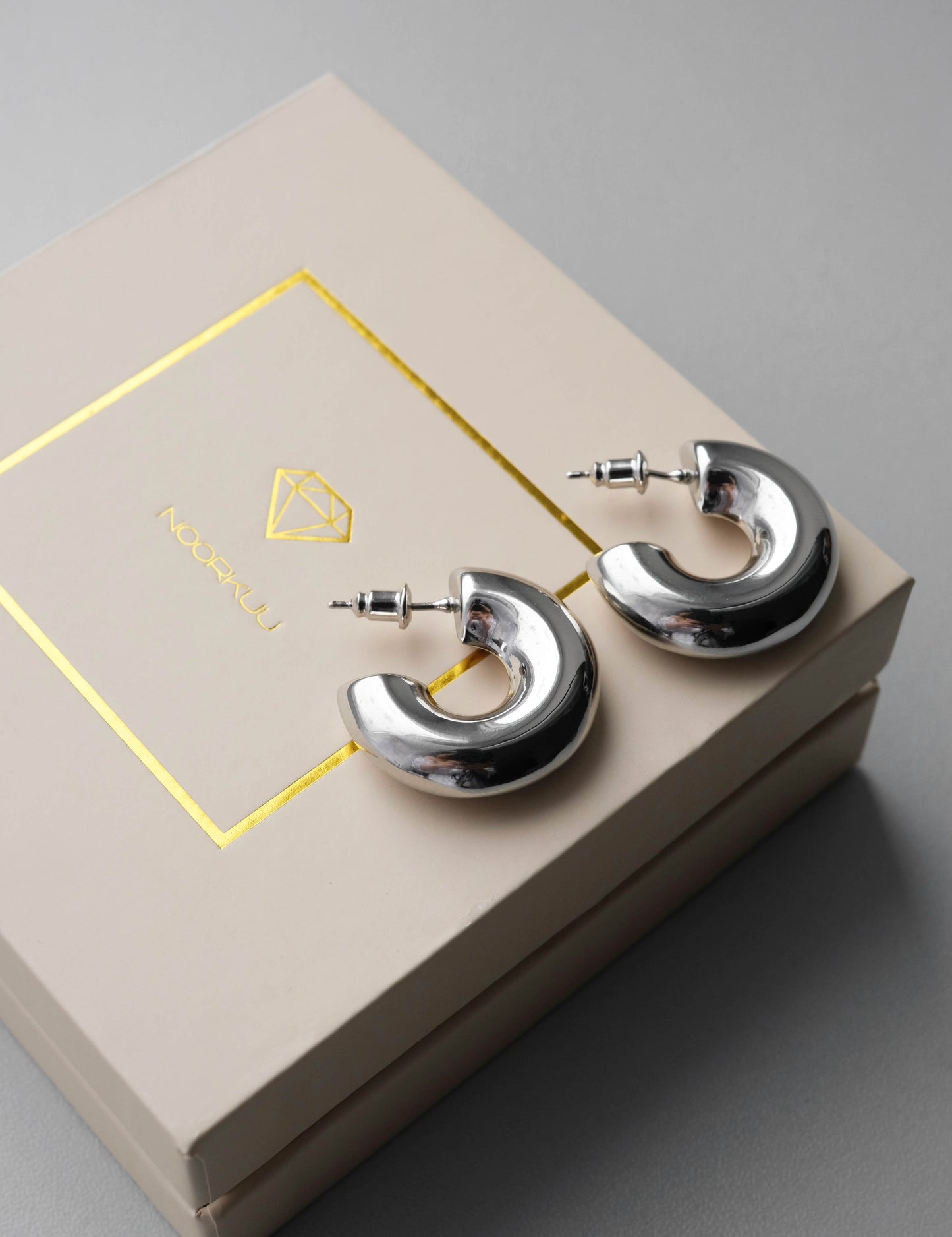 Auskari "Bold hoops"