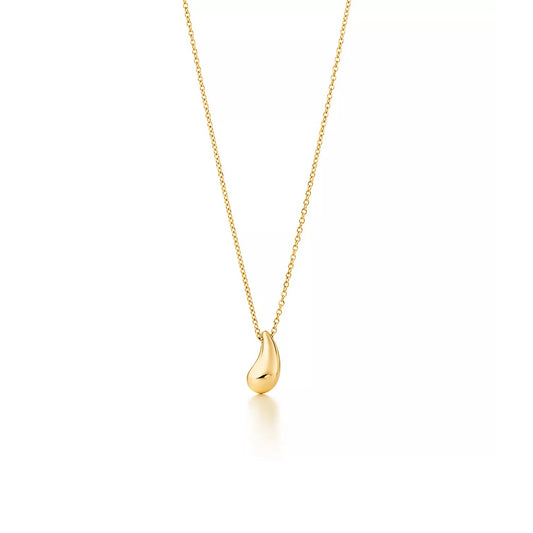 Gold plated necklace "Drop"
