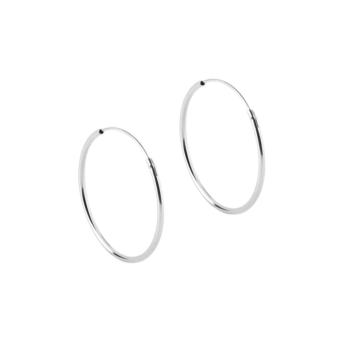 Sidabriniai auskarai "Hoops"