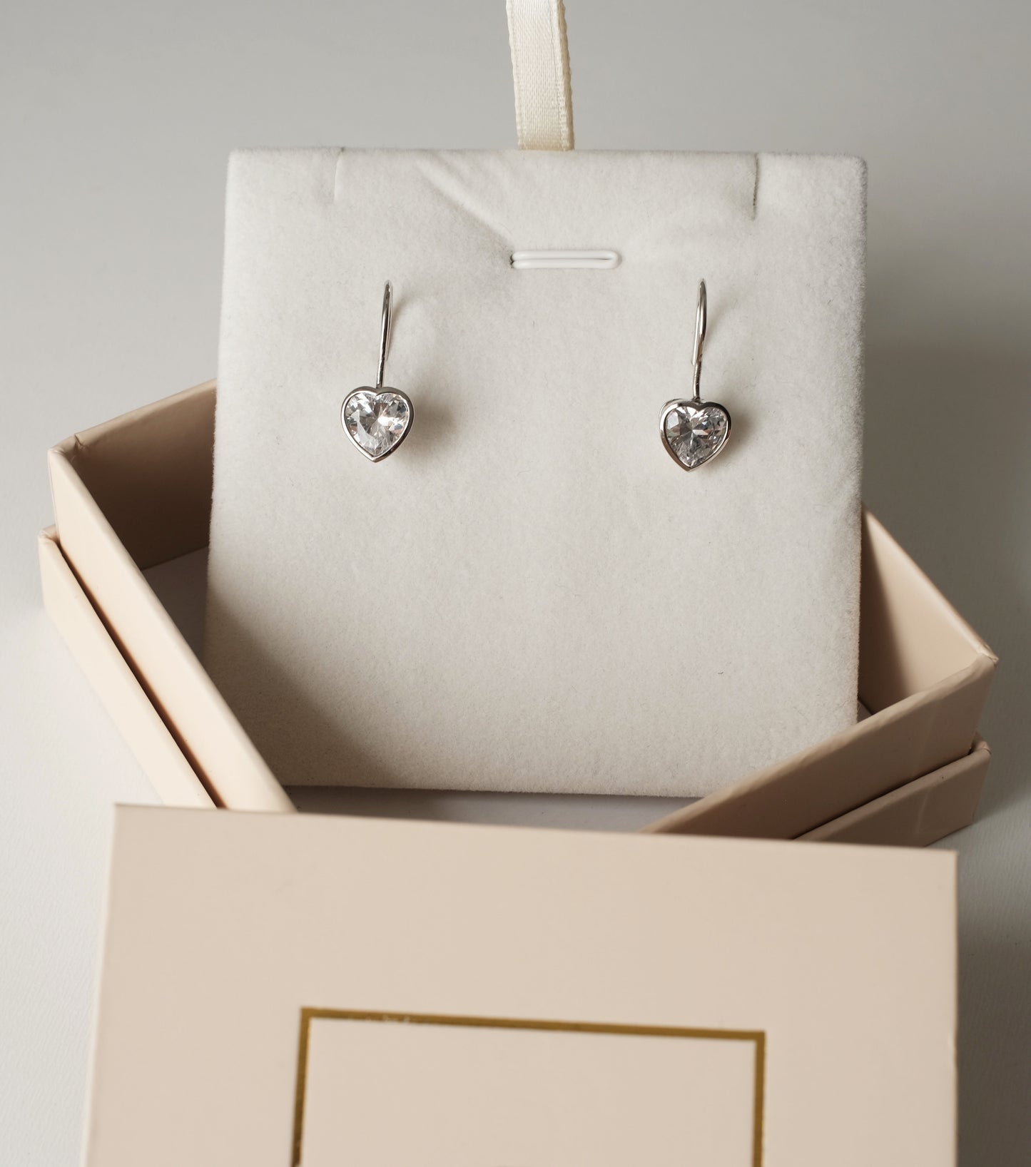 Sterling silver earrings "Heart"