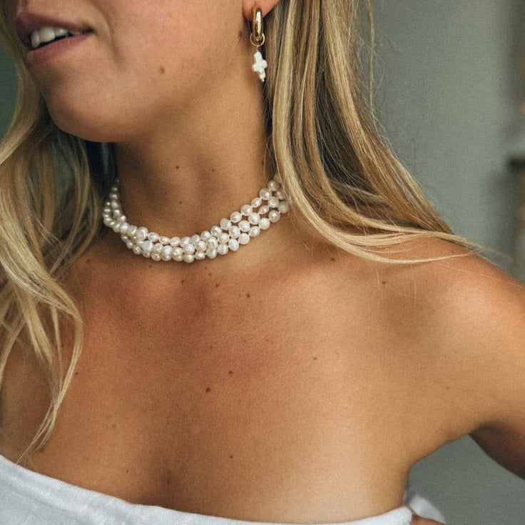 Trigubas perlų vėrinys  "Classy triple"