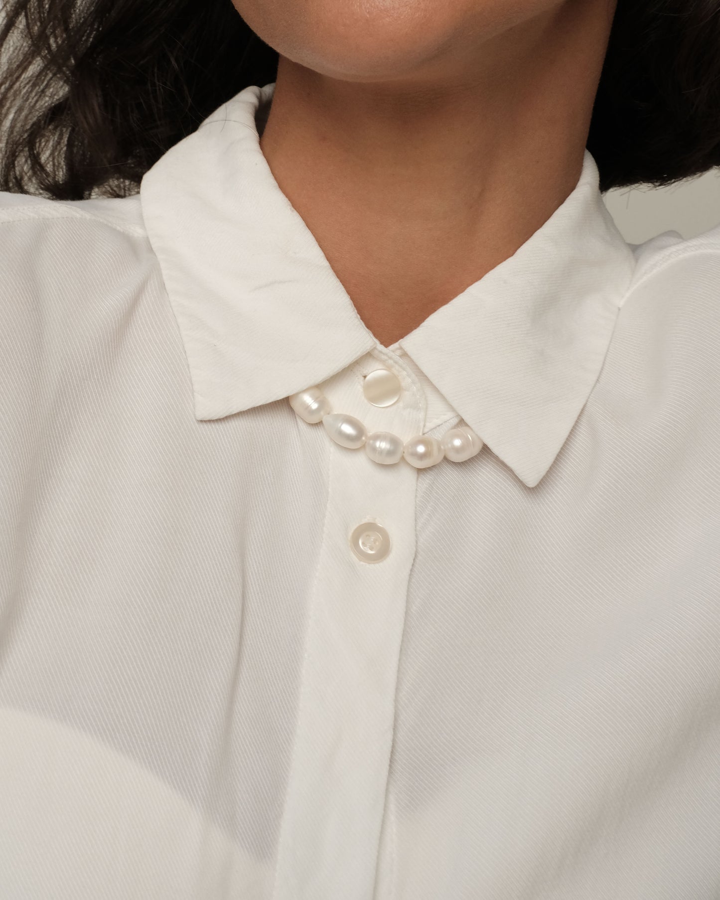 Natural "Multi" pearl necklace, 9-10mm