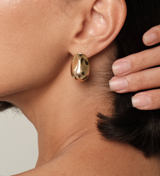 Earrings "Drops golden"