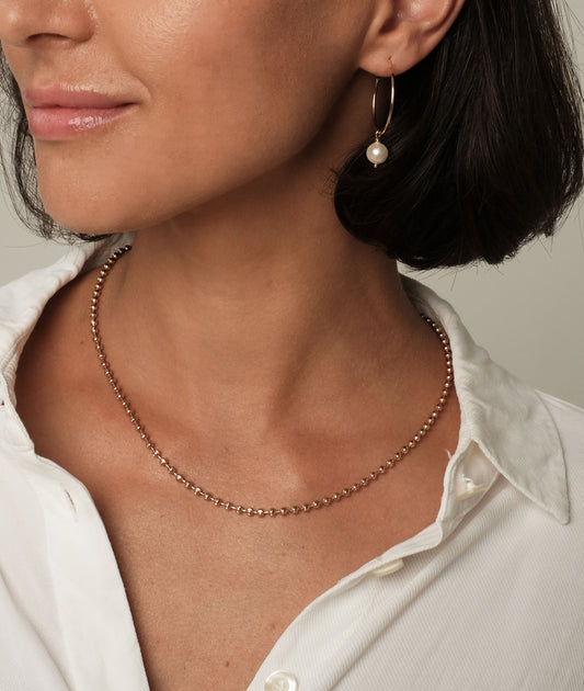 Gold plated necklace "Bubbles"