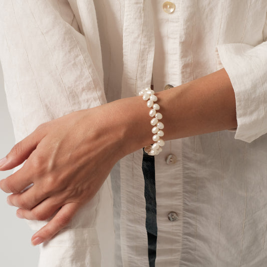 Natūralių perlų apyrankė "Fashion"