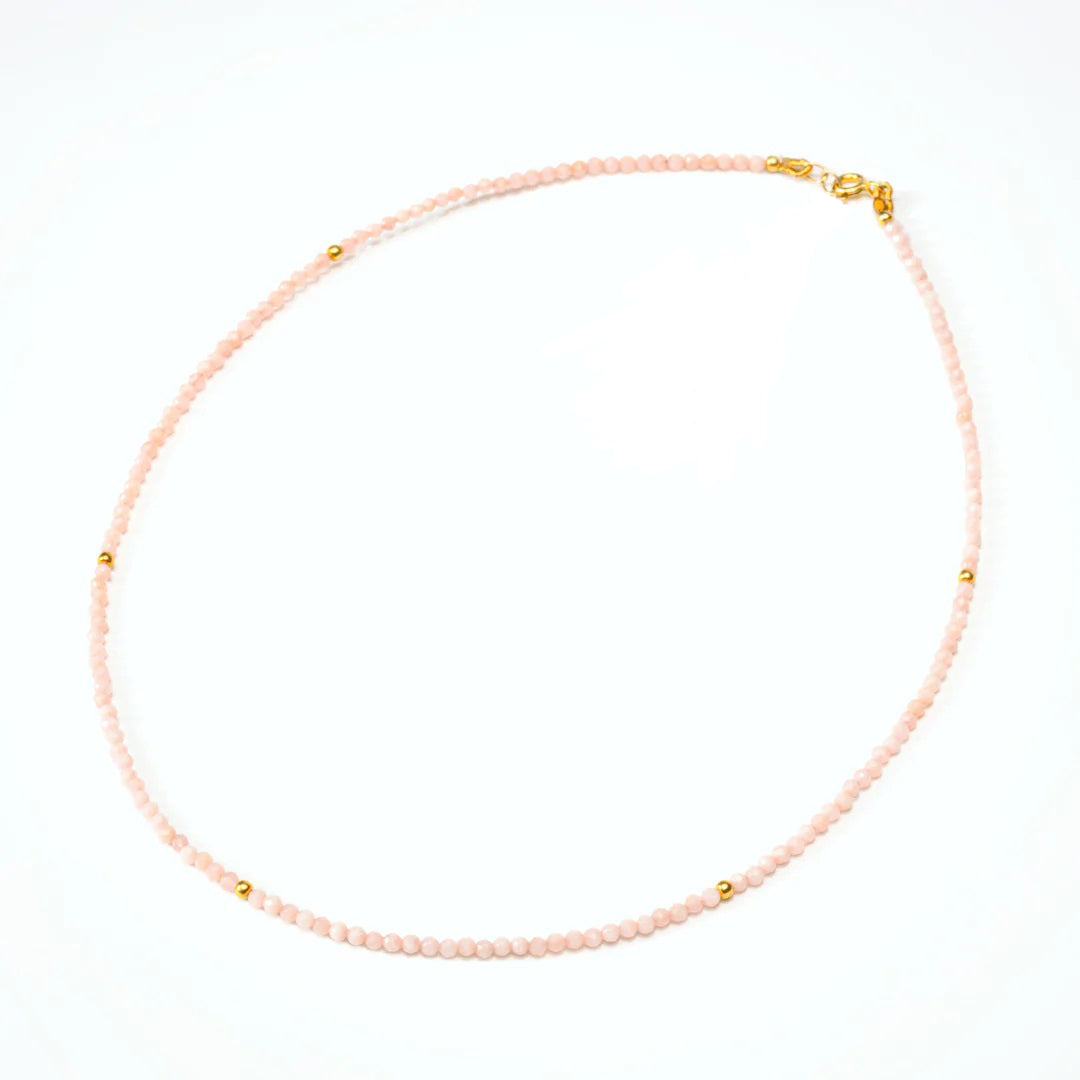 Kaelakee - roosa opaal.