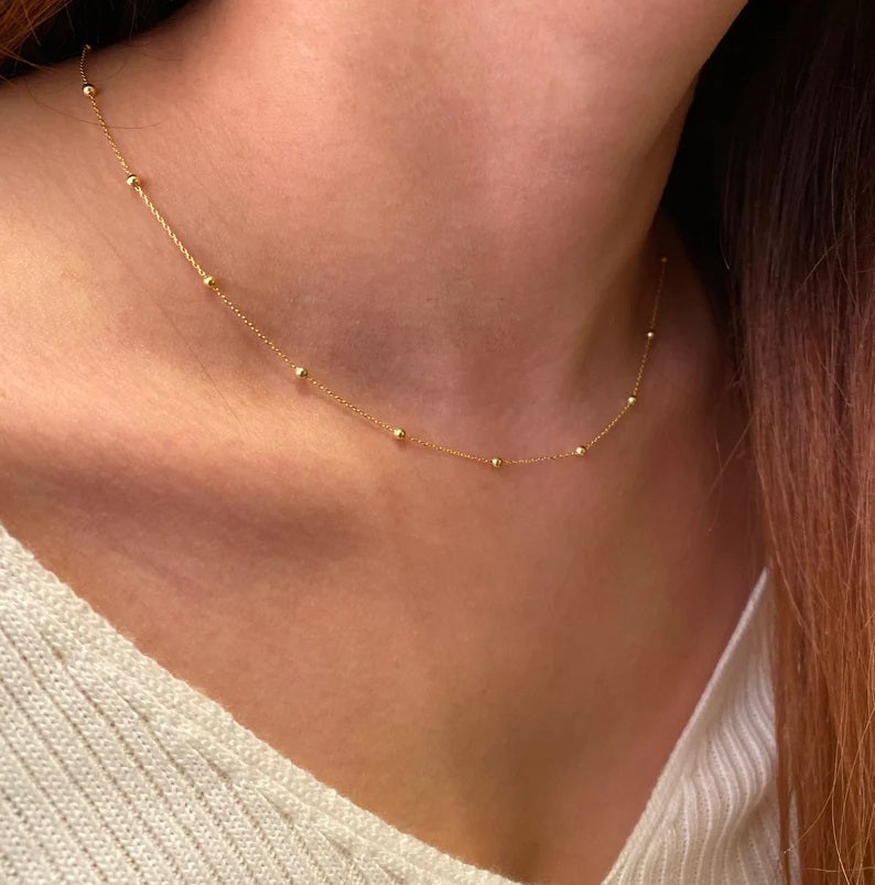 Kullatud kaelakee "Bubbles"