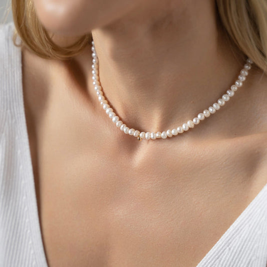 Natūralių perlų vėrinys "Bubble"