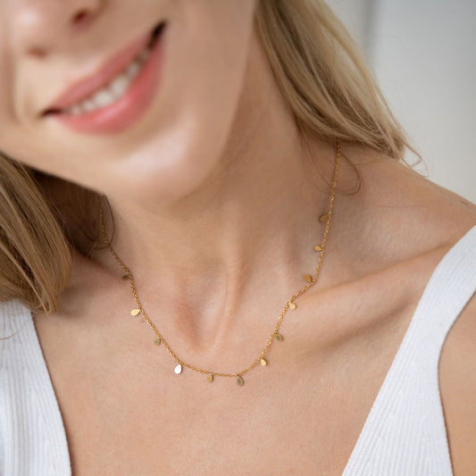 Kullatud kaelakee "Drops"