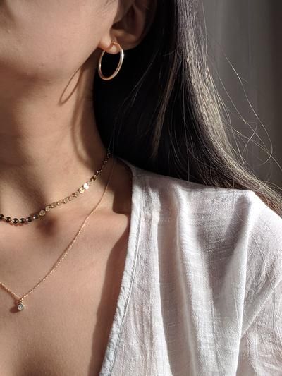 Sidabriniai auskarai "Hoops"