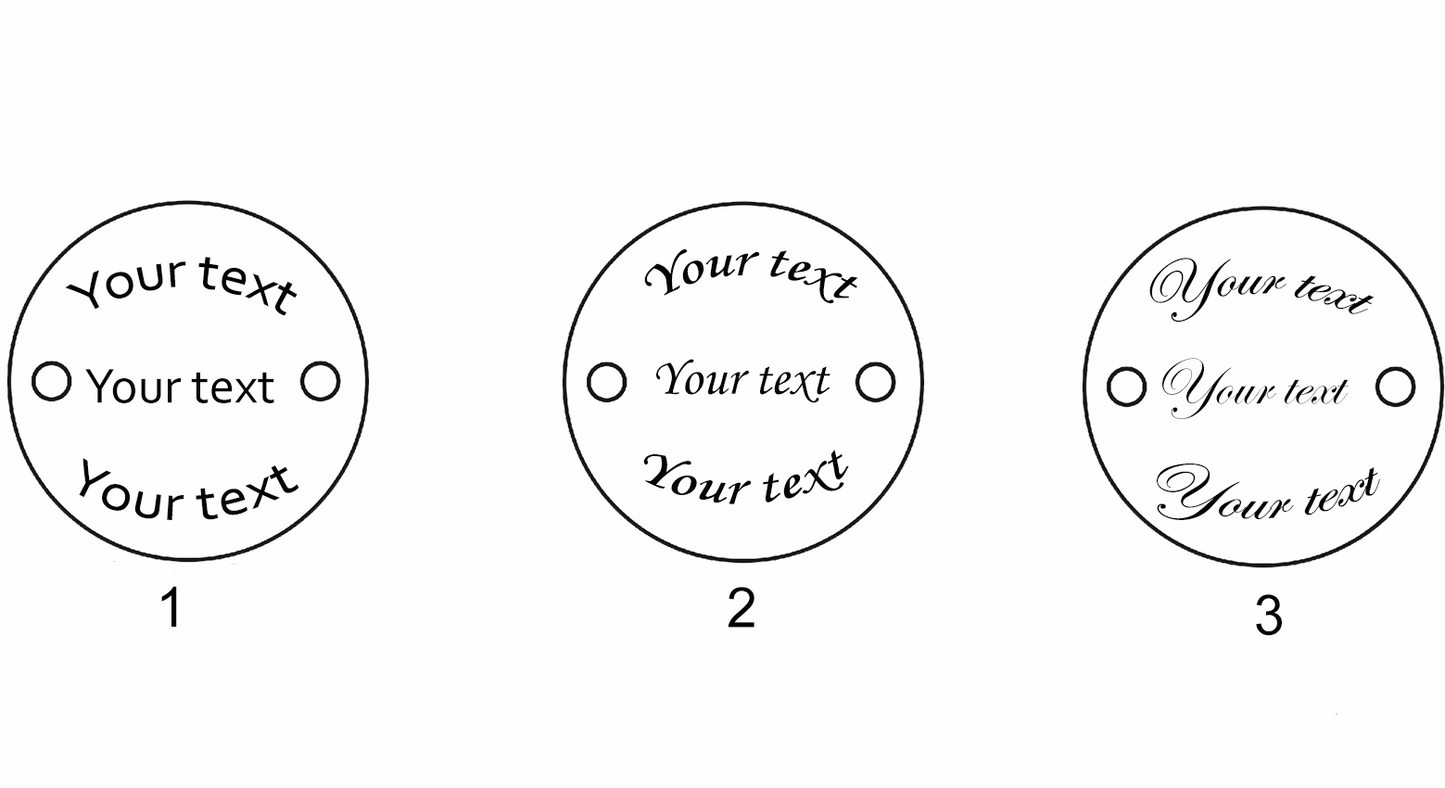 Silver plated bracelet with pink string and individual engraving