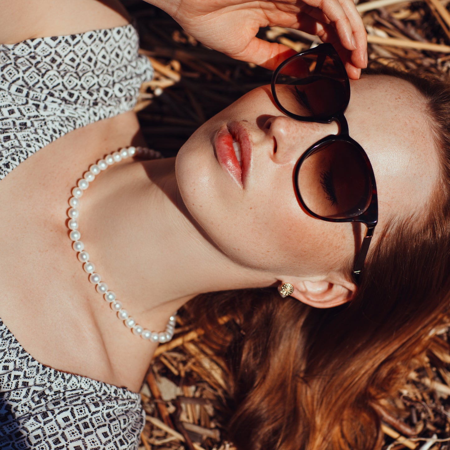 Natūralių perlų vėrinys, 8mm