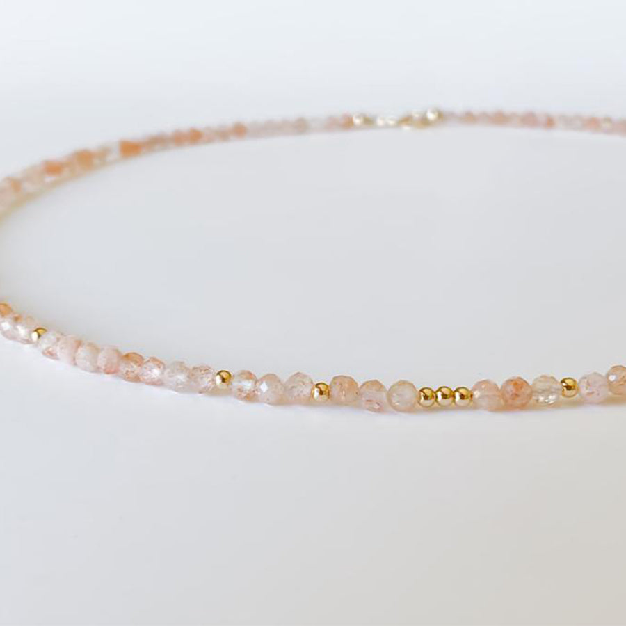 Madagascar kvarts kaelakee, 3mm