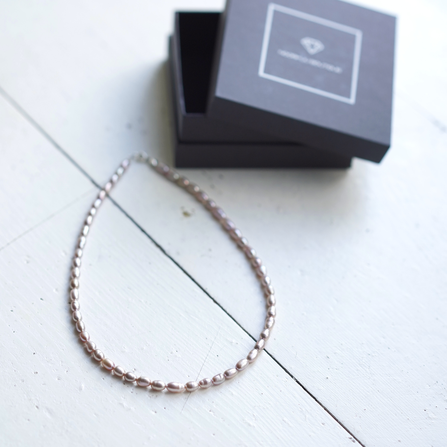 Roosa pärli kaelakee, 5-6mm