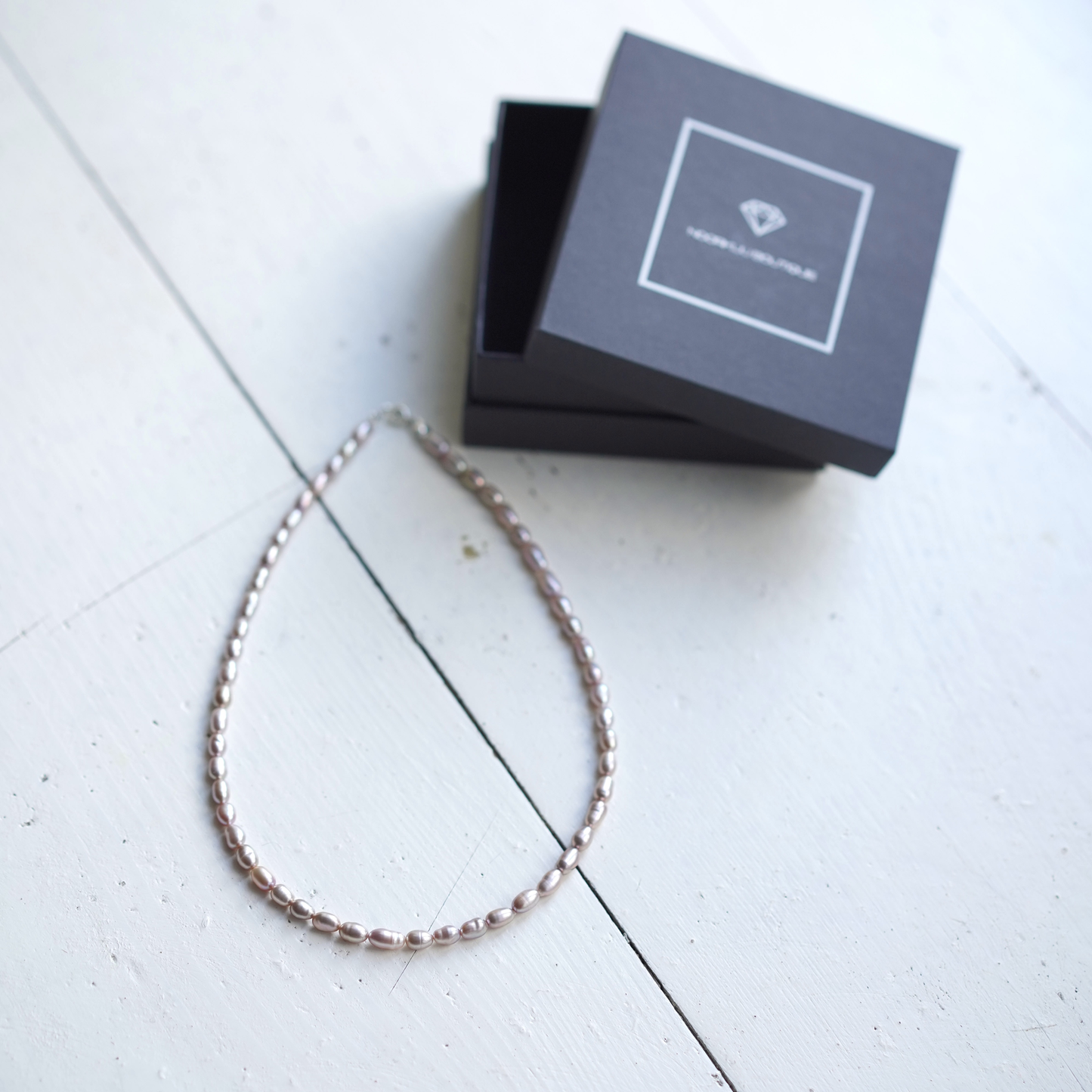 Roosa pärli kaelakee, 5-6mm