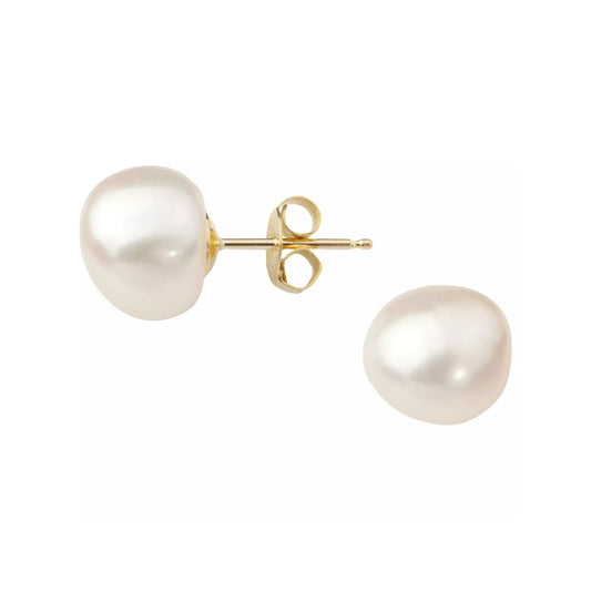 925 sterling silver gold plated earrings with natural pearls